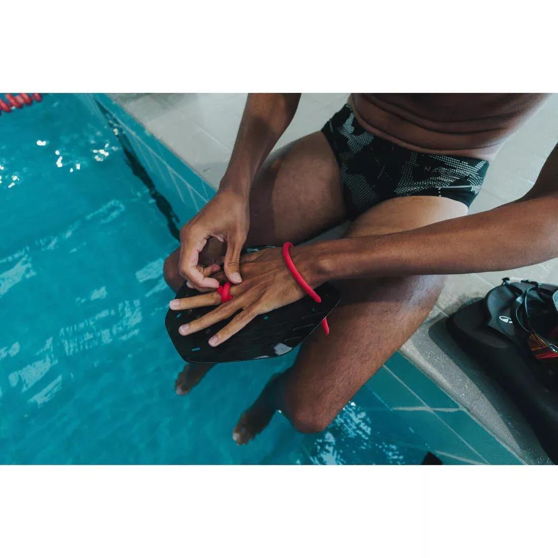 Swimming hand paddles - 900l, Black, No Color, large image number 5