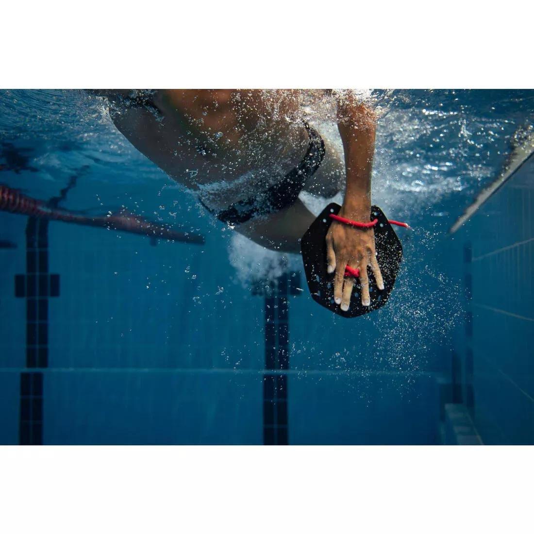 Swimming hand paddles - 900l, Black, No Color, large image number 8