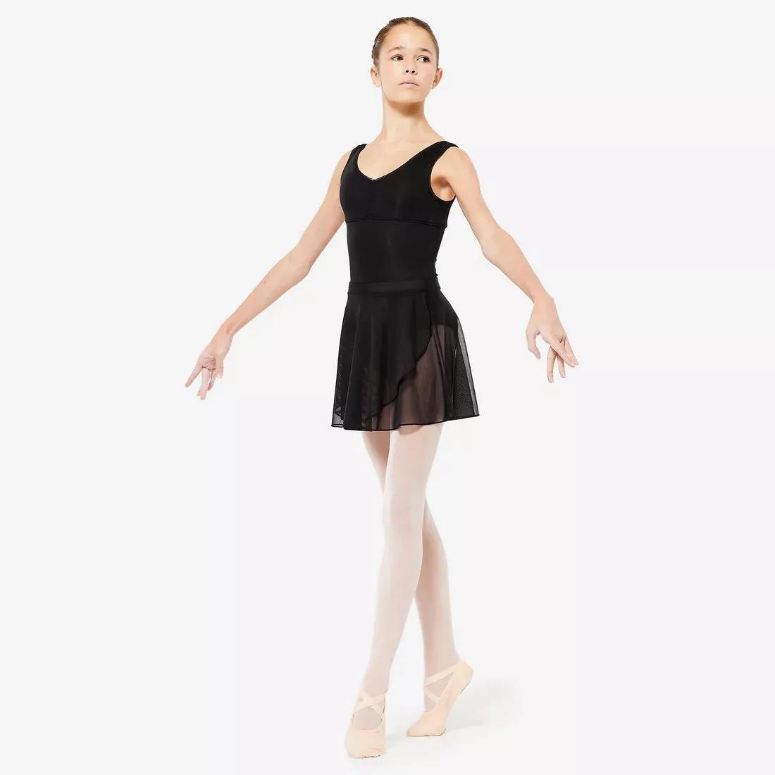SMOKED BLACK Voile Ballet Skirt - Black, , large image number 1