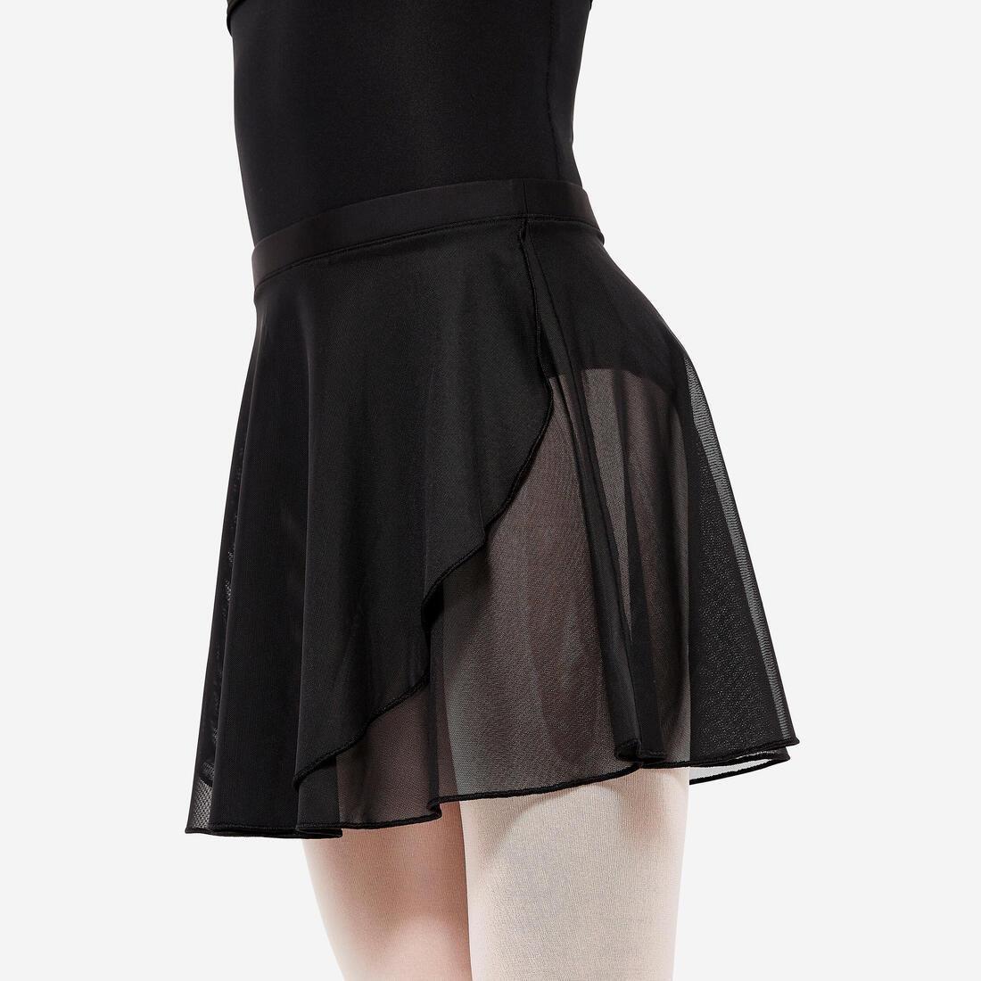 SMOKED BLACK Voile Ballet Skirt - Black, , large image number 2