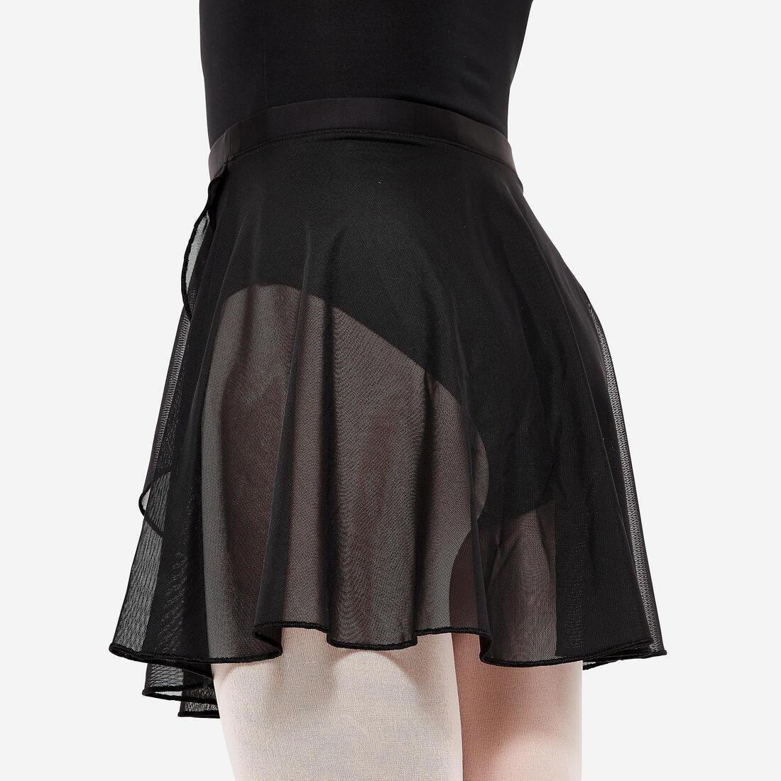 SMOKED BLACK Voile Ballet Skirt - Black, , large image number 3