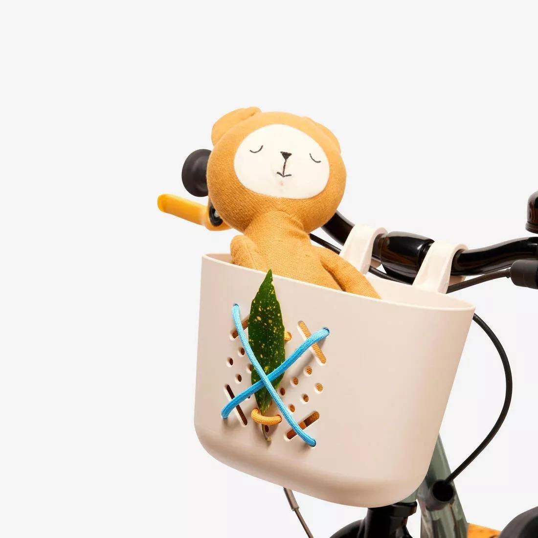 CREAM BEIGE Kids' Bike Pannier, No Color, large image number 12