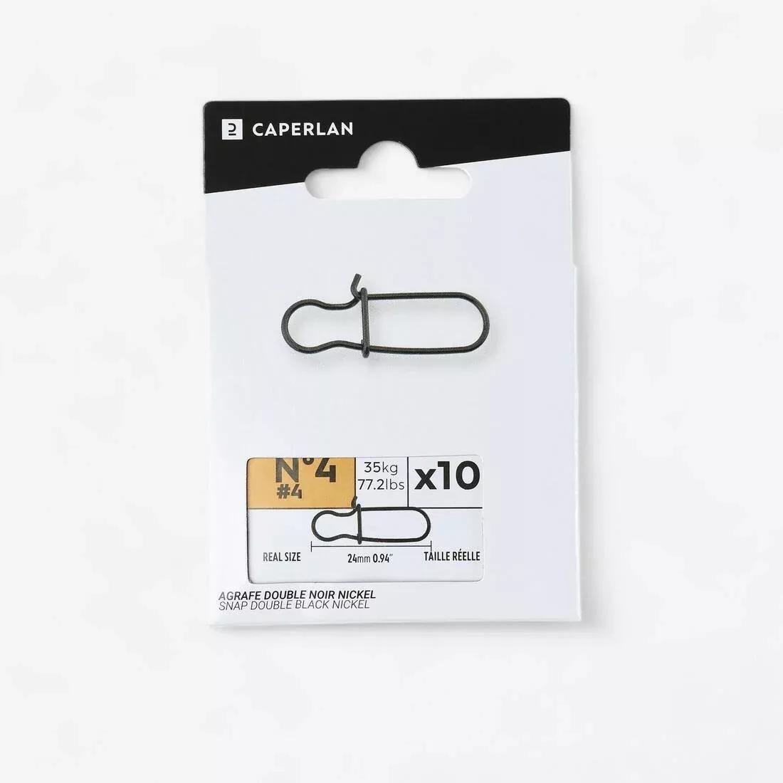 Double Snap Hook - Nickel, Black , No Color, large image number 0