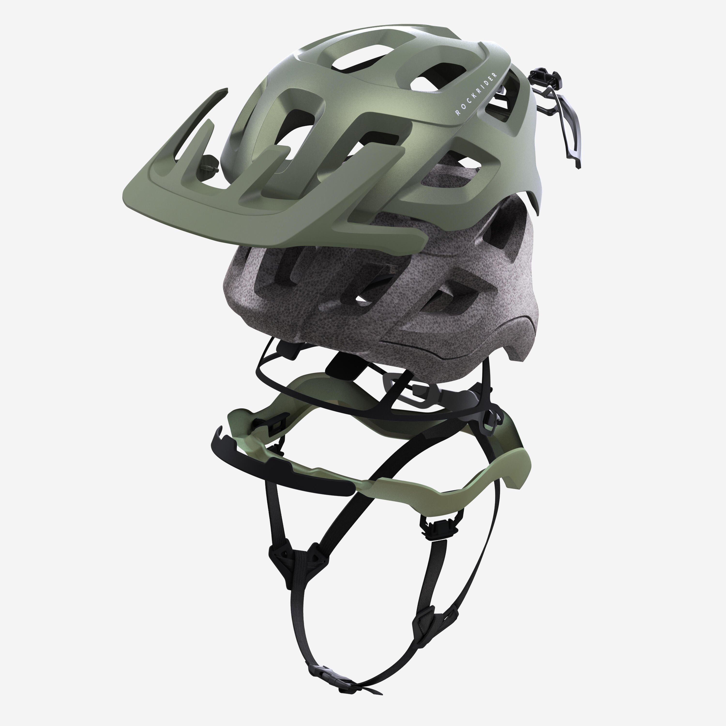 Mountain Bike Helmet ST500, Green, No Color, large image number 2