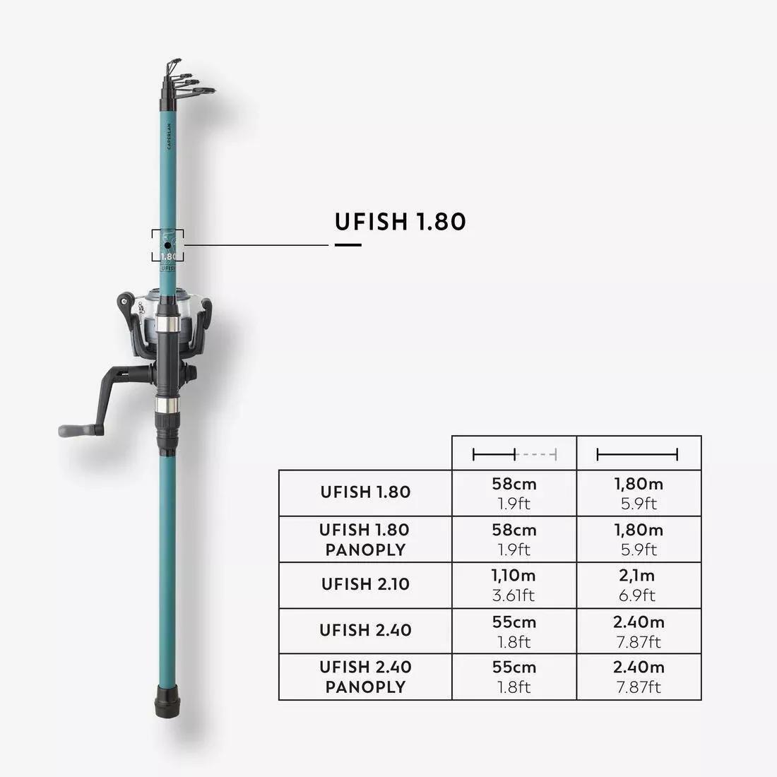 Combo ufish 1.80, Green, No Color, medium