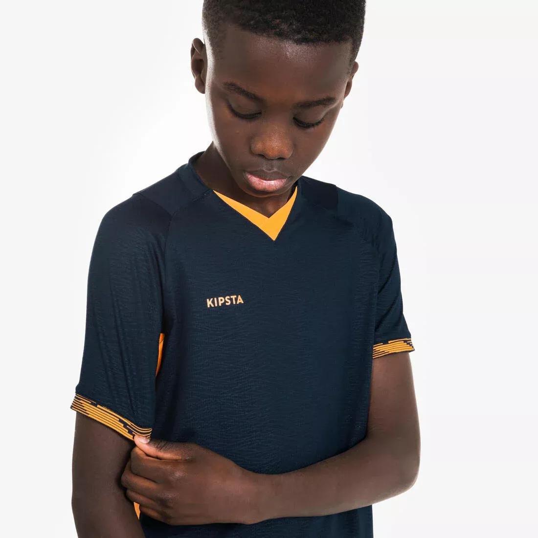 Kids Unisex Short-Sleeved Football Shirt CLR, Navy, No Color, large image number 1