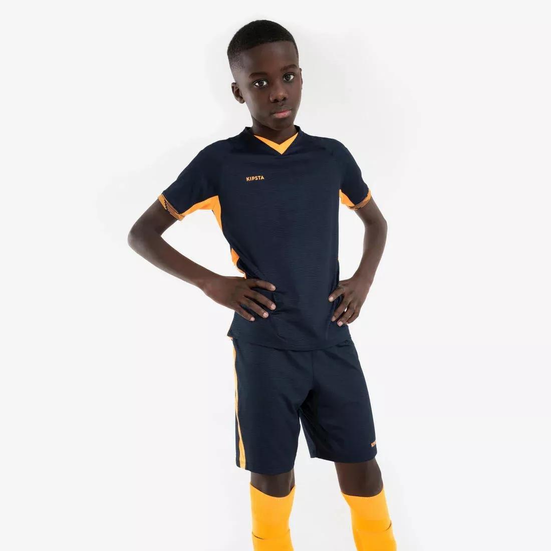 Kids Unisex Short-Sleeved Football Shirt CLR, Navy, No Color, medium