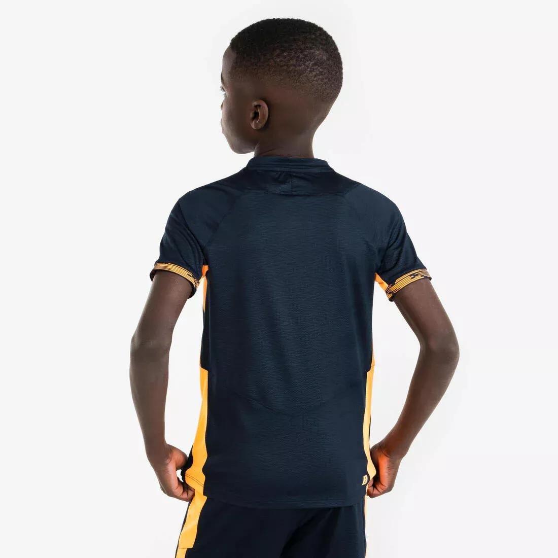 Kids Unisex Short-Sleeved Football Shirt CLR, Navy, No Color, large image number 5