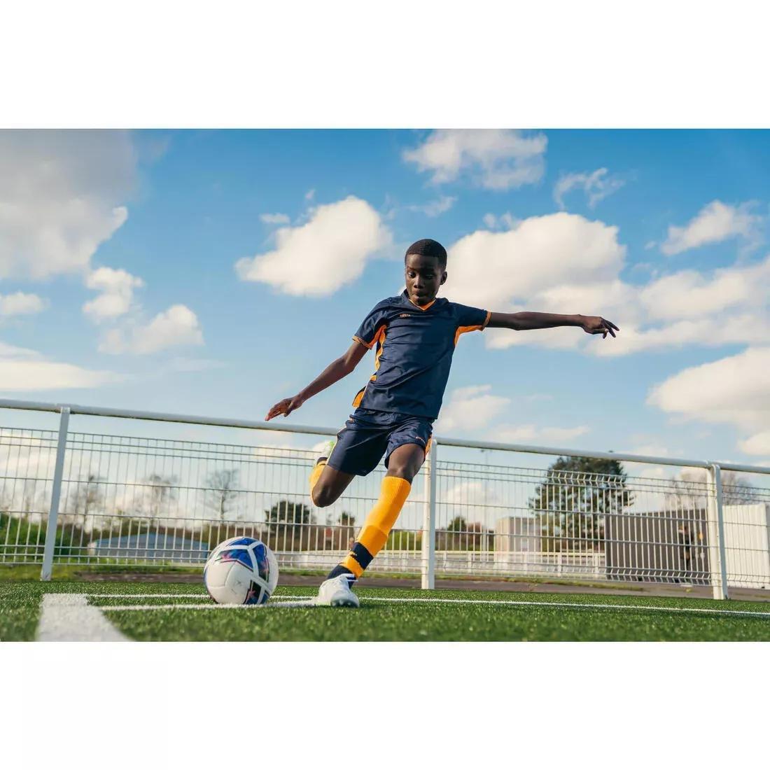 Kids Unisex Short-Sleeved Football Shirt CLR, Navy, No Color, large image number 6