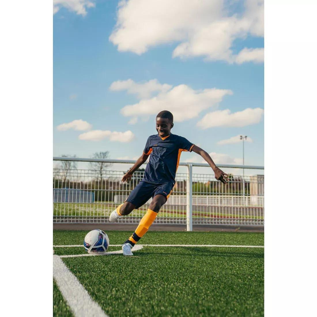 Kids Unisex Short-Sleeved Football Shirt CLR, Navy, No Color, large image number 7