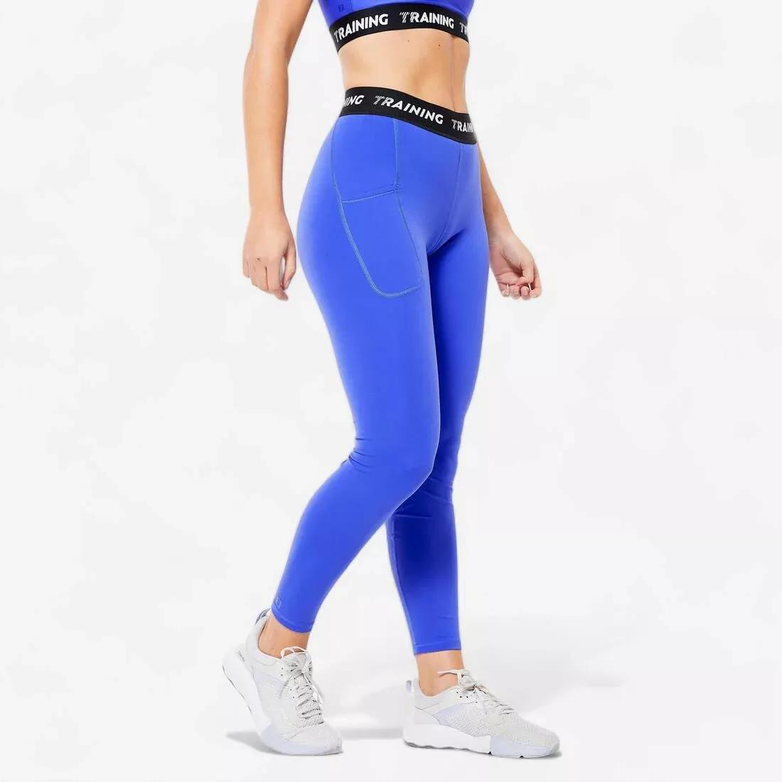 LUPIN BLUE Women's Cardio Training Comfortable and Soft Long Leggings - Blue, , medium