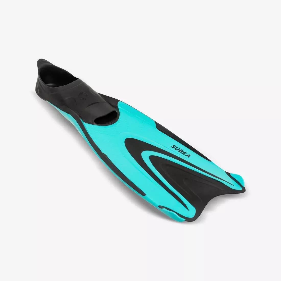 Unisex Diving Fins - Ff 500 Soft, Green, No Color, large image number 2