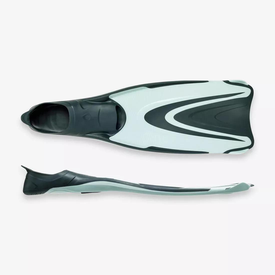 Unisex Diving Fins - Ff 500 Soft, Green, No Color, large image number 7
