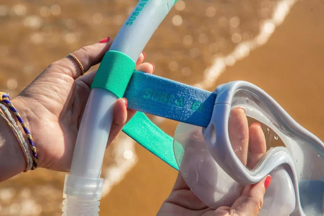 Adult Snorkelling Diving Kit Mask and Snorkel 100, No Color, large image number 8