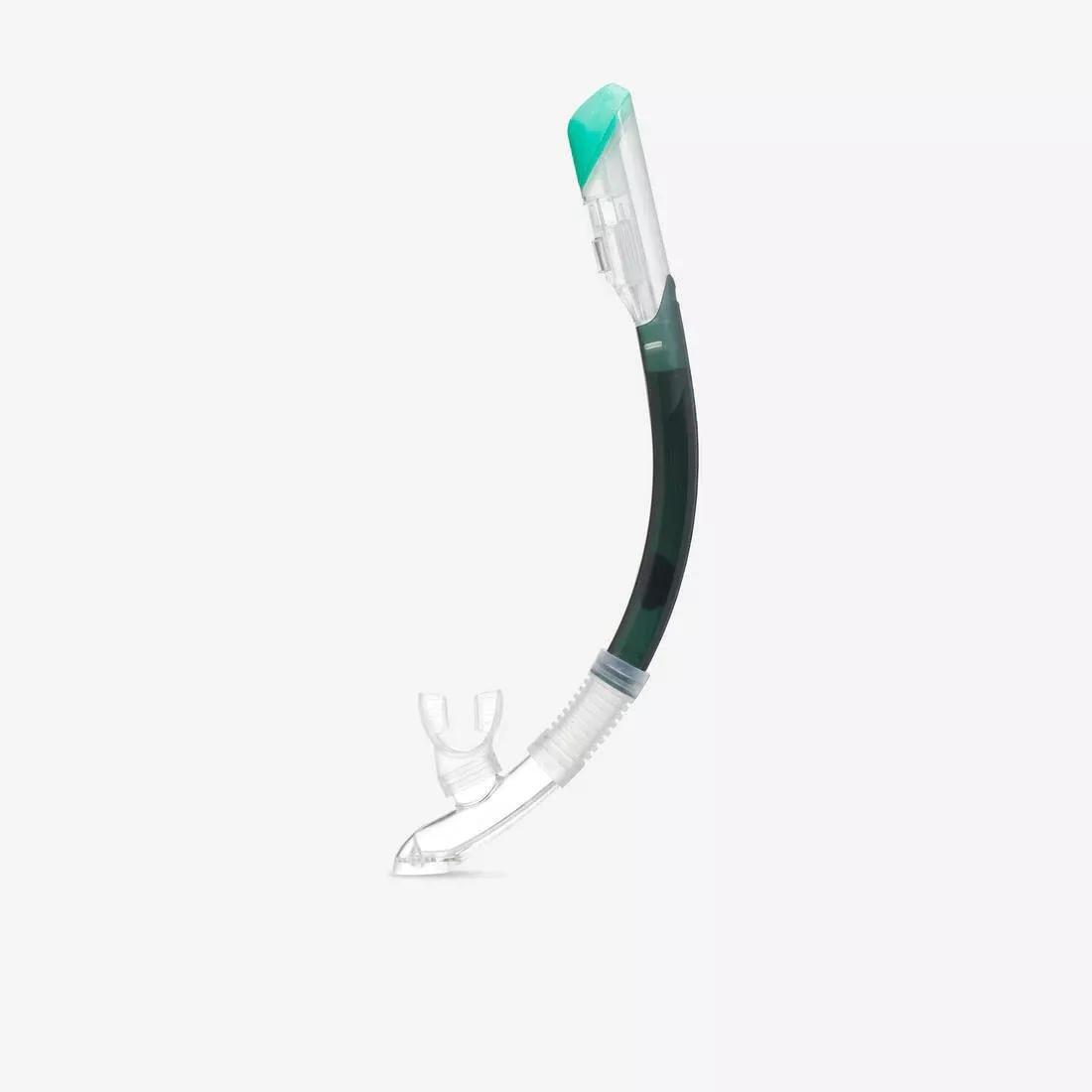 Dry Diving Snorkel With Drytop Valve System - 100 Dry Top, Blue, No Color, medium