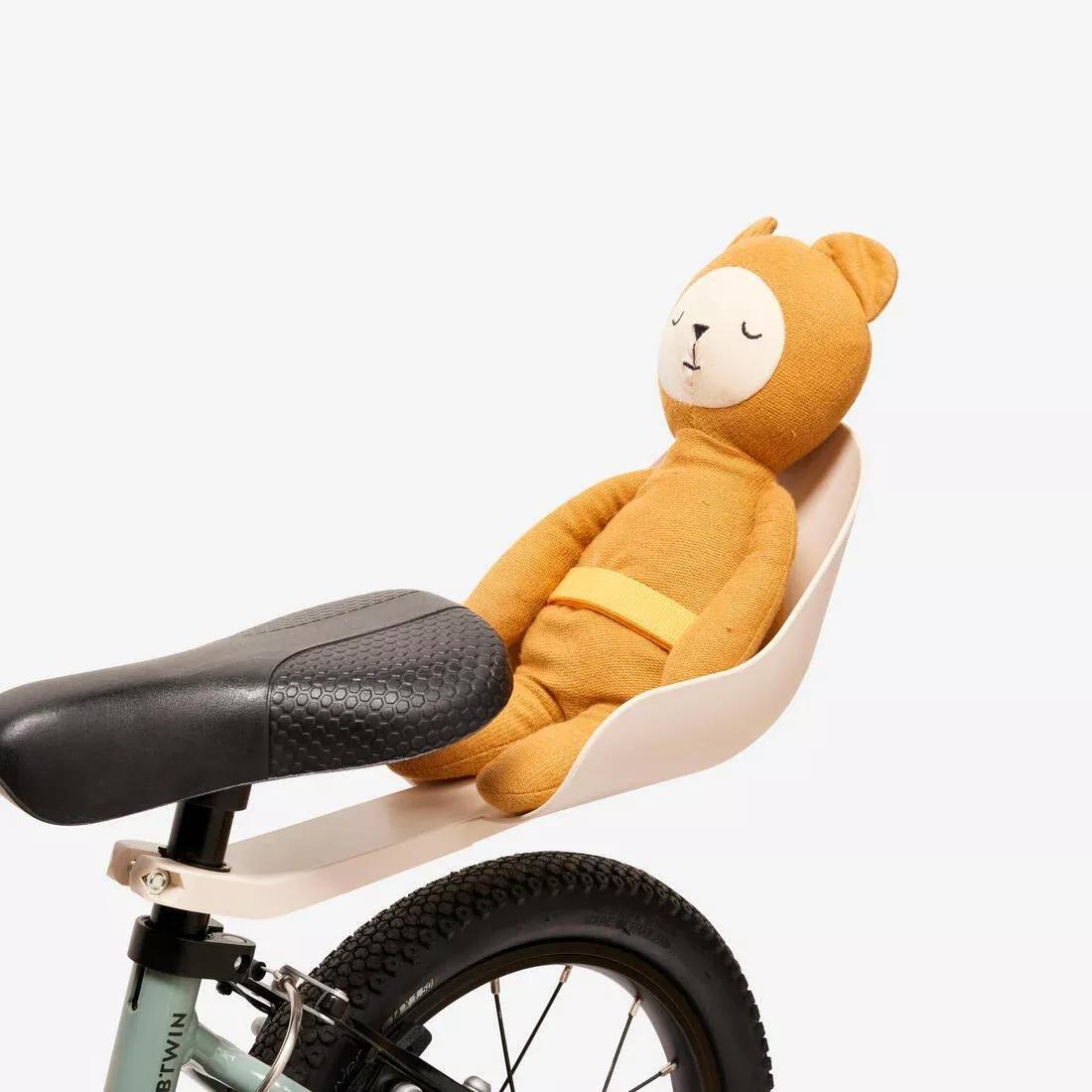 CREAM BEIGE Kids' Bike Plushie Seat, No Color, large image number 1
