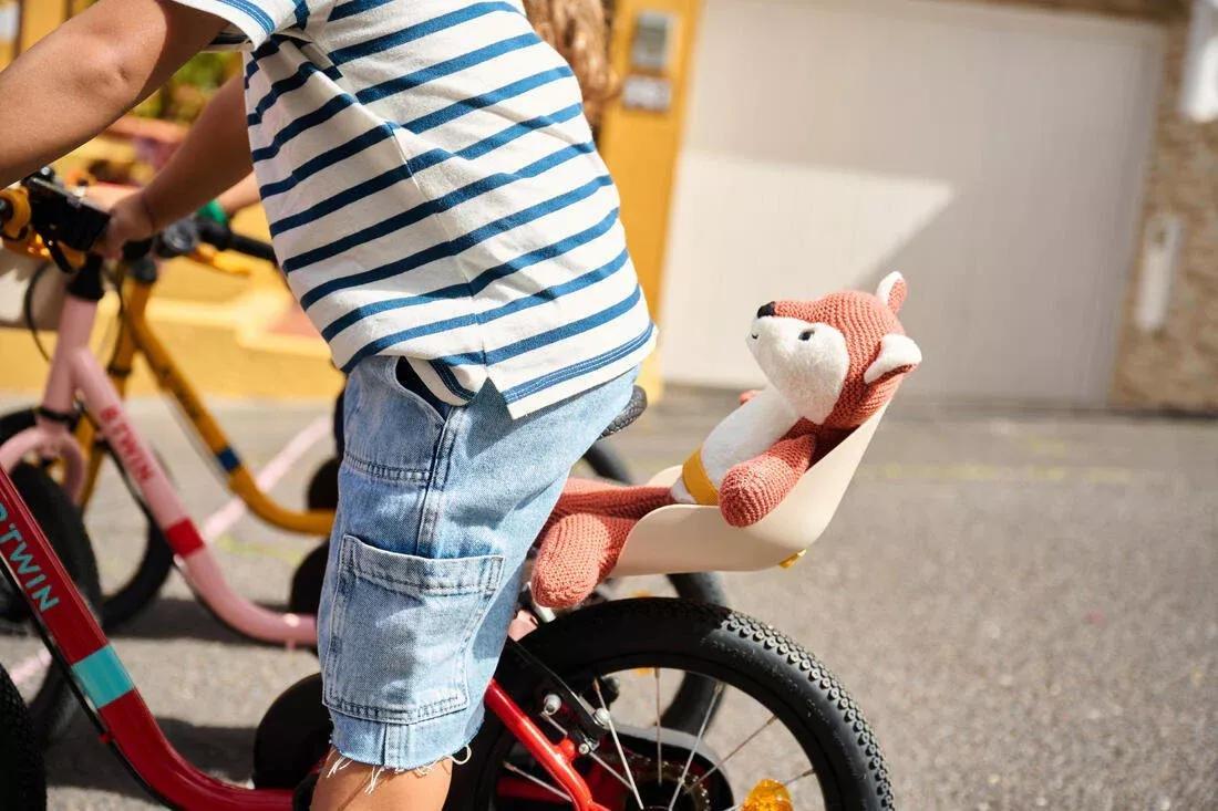 CREAM BEIGE Kids' Bike Plushie Seat, No Color, large image number 5