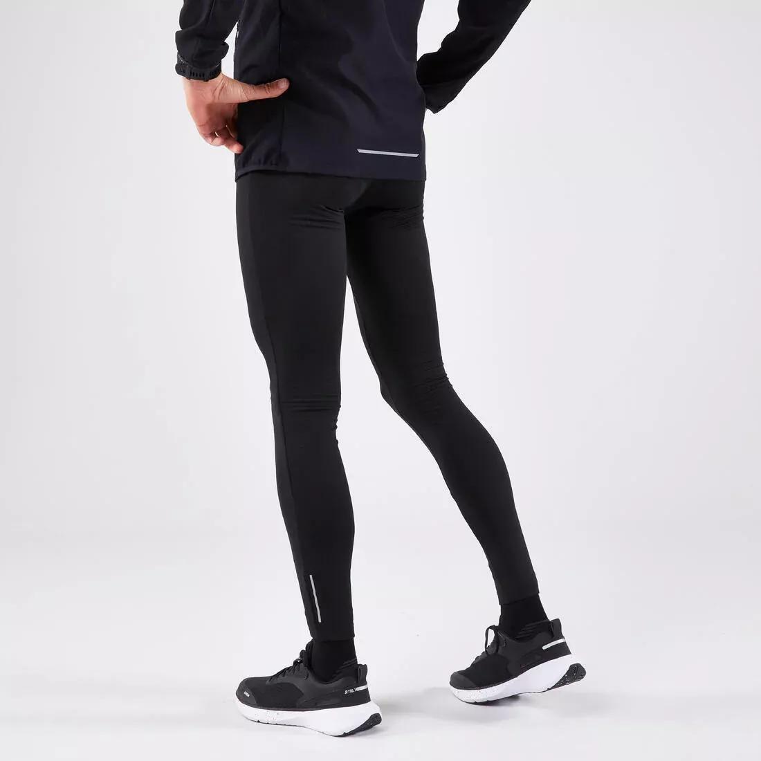 SMOKED BLACK Men's Running Leggings Black - Run 100 Series, 5401_000, medium