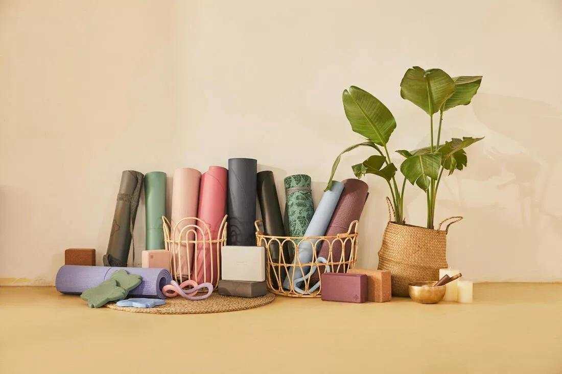 DARK OLIVE GREEN 8 mm Grippy and Comfortable Gentle Yoga Mat, 5401_000, large image number 8