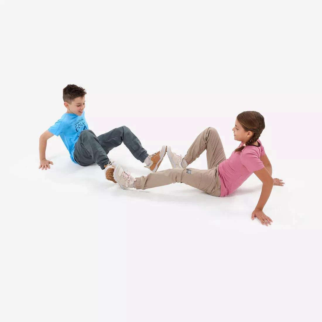 Kids Unisex hiking T-shirt, 7-15 years - NH100, Blue, No Color, large image number 5