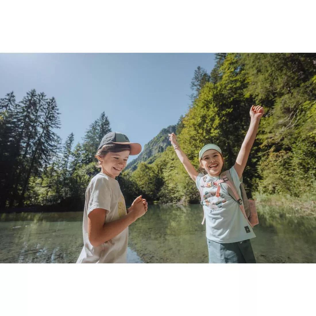 Kids Unisex Hiking T-Shirt - 7-15 Years - Nh100, Green, No Color, large image number 11