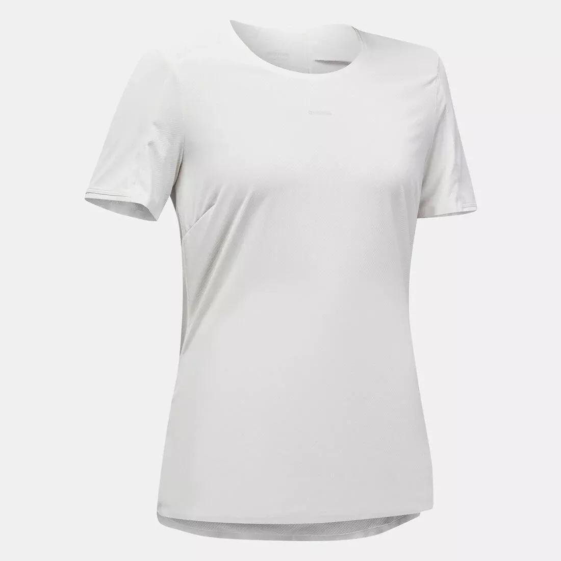 Women's Short-sleeved Hiking T-Shirt, Pearl Beige, No Color, large image number 14