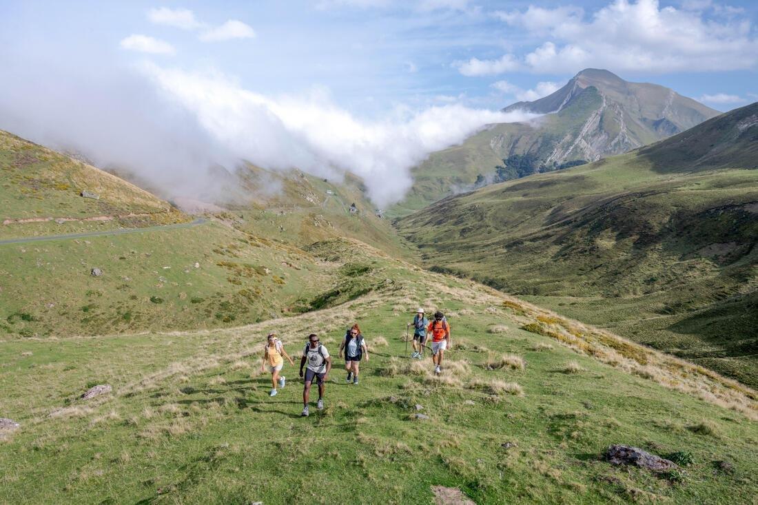 Women Short-Sleeved Hiking T-Shirt - Mh500, Green, No Color, large image number 9