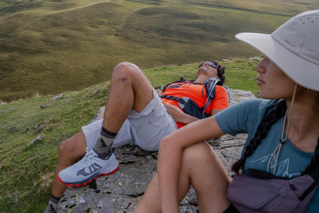 Women Short-Sleeved Hiking T-Shirt - Mh500, Green, No Color, large image number 11