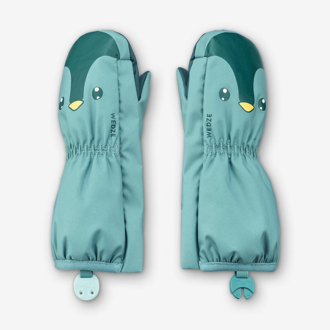 Kids Winter Sports Mittens, Ash Blue, , medium