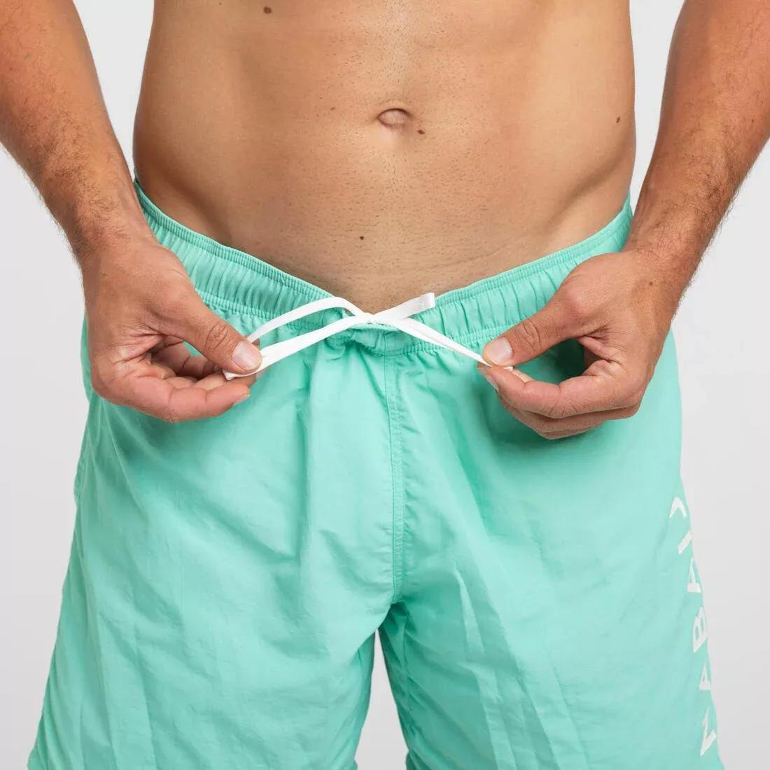 DENIM BLUE MEN'S SWIM SHORTS 100, , large image number 2