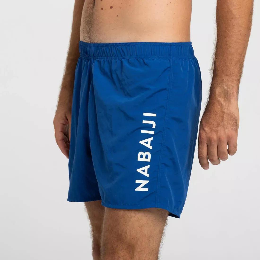 DENIM BLUE MEN'S SWIM SHORTS 100, , large image number 6