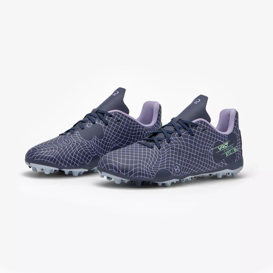Kids Lace-Up Football Boots - Viralto I MG/AG, Nebula, , large image number 6