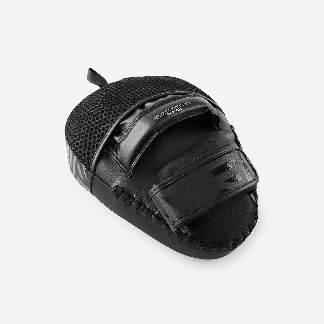 DEFAULT Curved Punch Mitts with Fastener Strap - Black, No Color, large image number 3