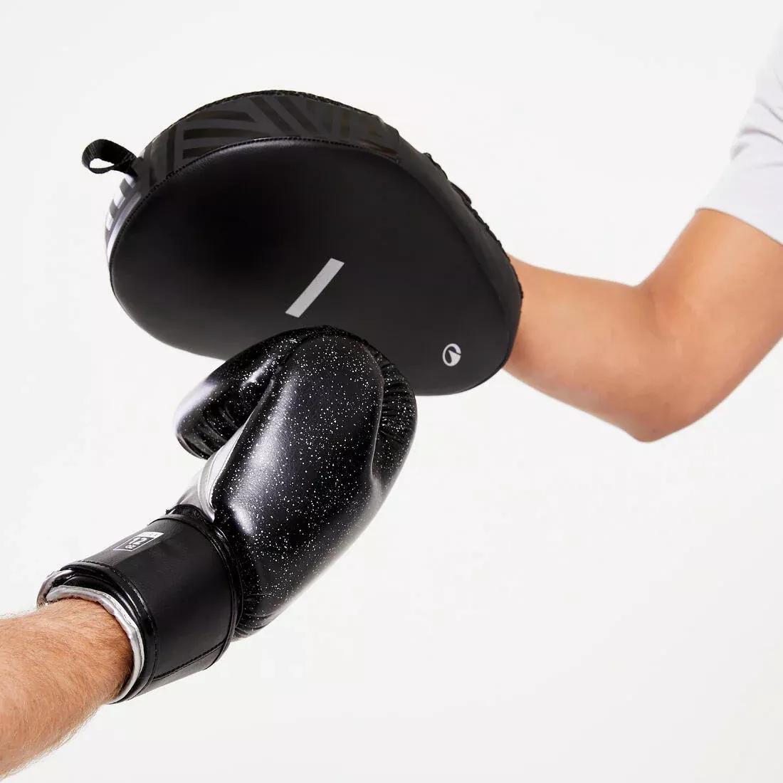 GRAPHITE BLACK Curved Punch Mitts with Fastener Strap - Black, No Color, large image number 4