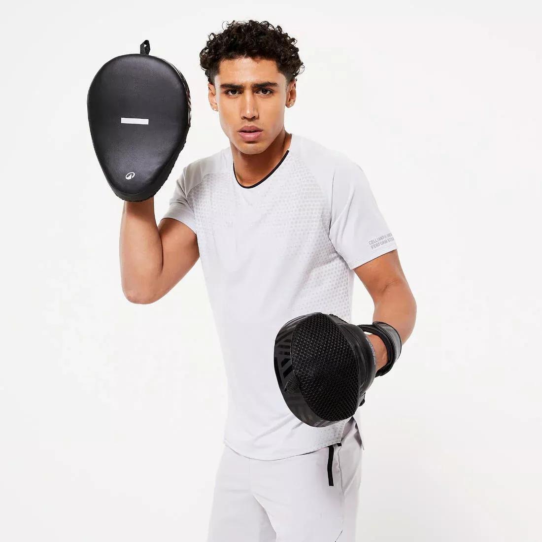 GRAPHITE BLACK Curved Punch Mitts with Fastener Strap - Black, No Color, large image number 5