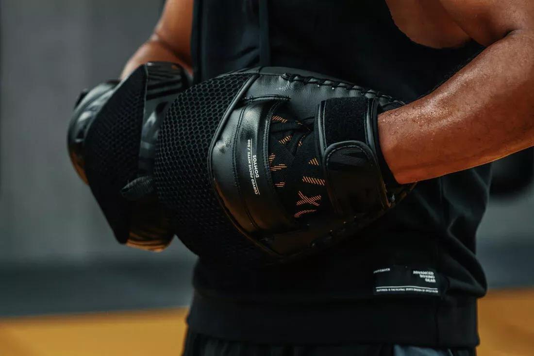 DEFAULT Curved Punch Mitts with Fastener Strap - Black, No Color, large image number 8