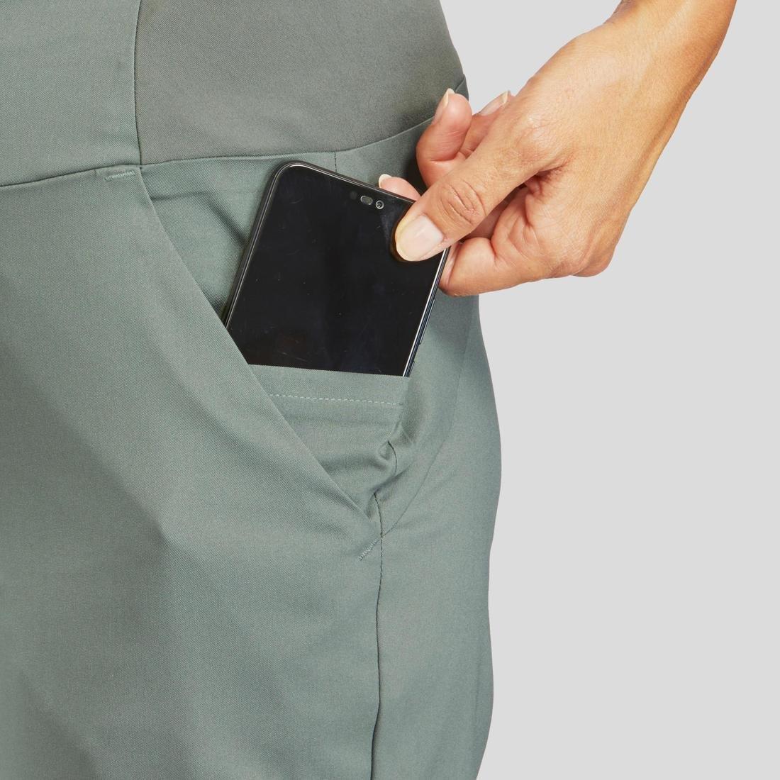 Women Hiking Trousers - NH100, Green, No Color, large image number 7