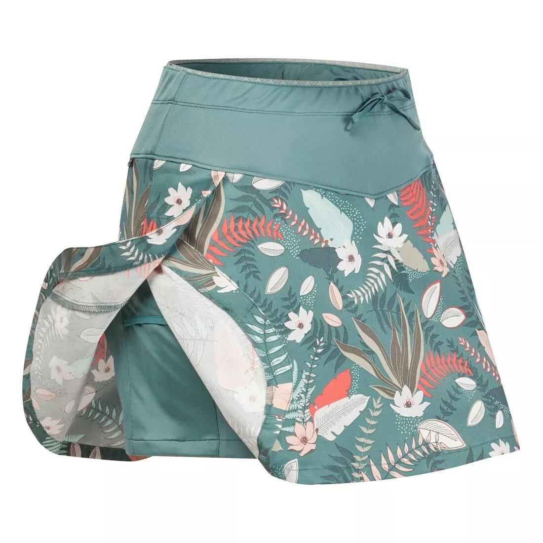 Women Hiking Skort - Nh500, Turquoise, , large image number 6