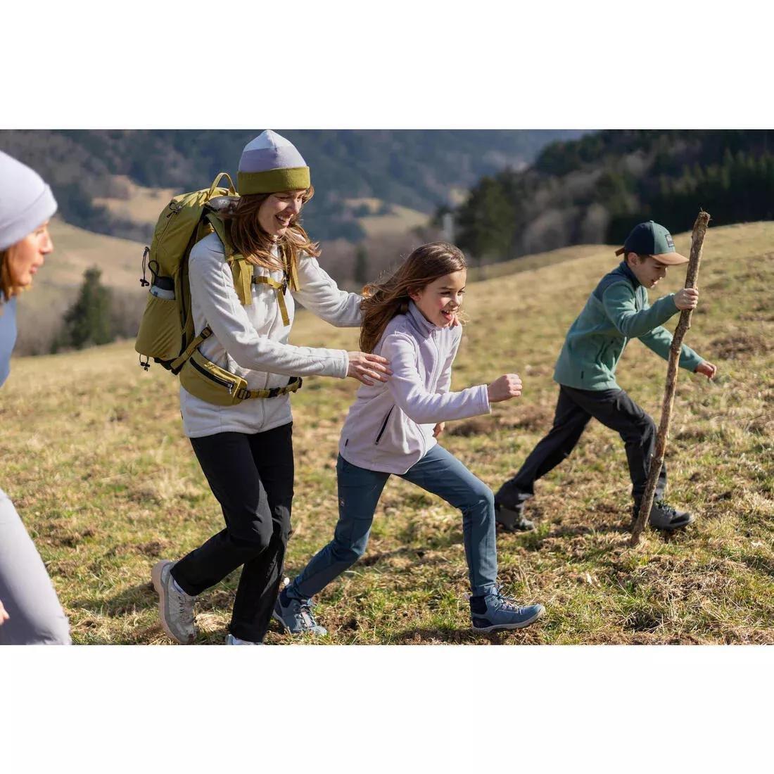 Kids Unisex Hiking Leggings, 7-15 Years - MH500, Blue, No Color, large image number 10