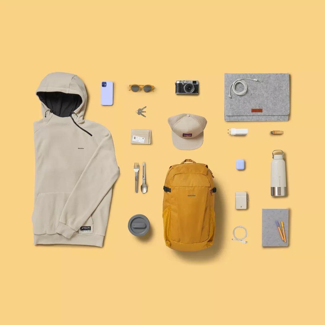 CHERRY PURPLE 20 L Hiking Backpack - Arpenaz NH100, No Color, medium