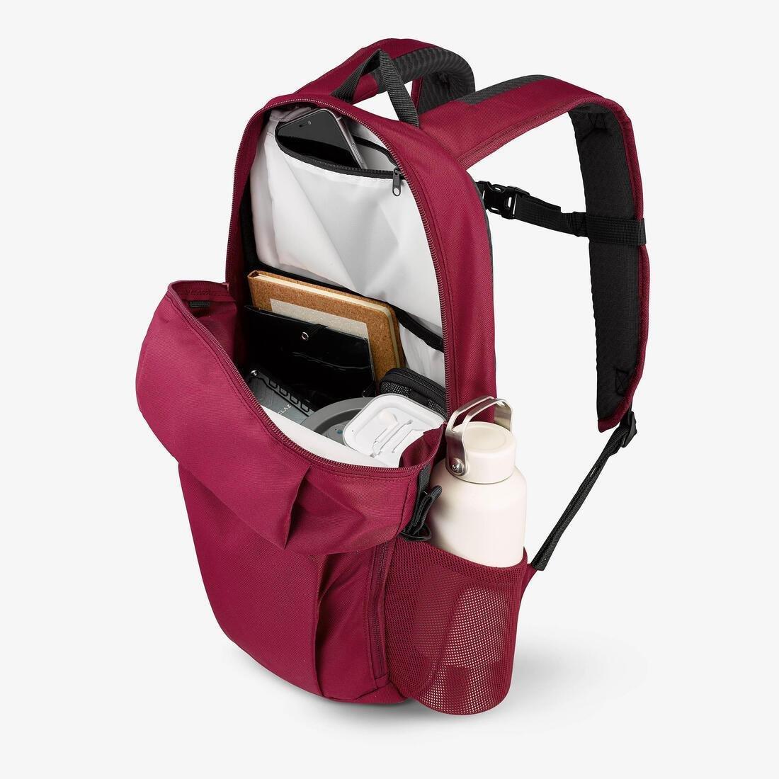 CHERRY PURPLE 20 L Hiking Backpack - Arpenaz NH100, No Color, large image number 12