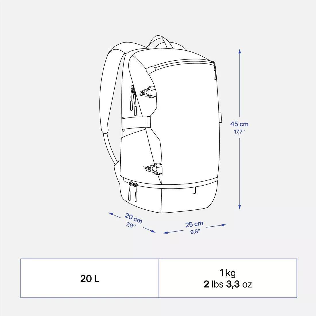 TEAL BLUE 20L isothermal backpack NH Arpenaz 500 isothermal, No Color, large image number 2