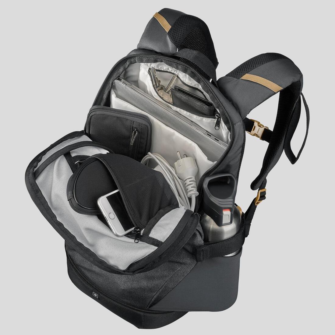 Hiking Backpack 20L - Nh Arpenaz 500 Ice Compartment, Black, No Color, large image number 3