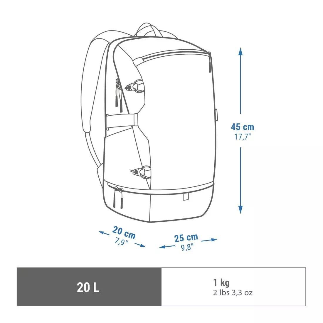 Hiking Backpack 20L - Nh Arpenaz 500 Ice Compartment, Black, No Color, large image number 9