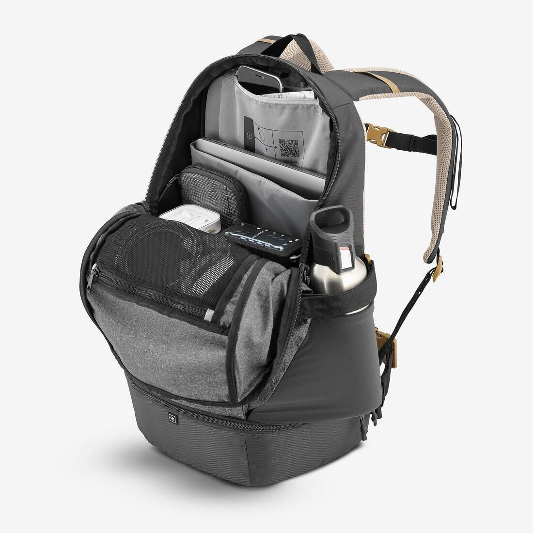 CARBON GREY Hiking backpack 30L - NH Arpenaz 500, No Color, large image number 5