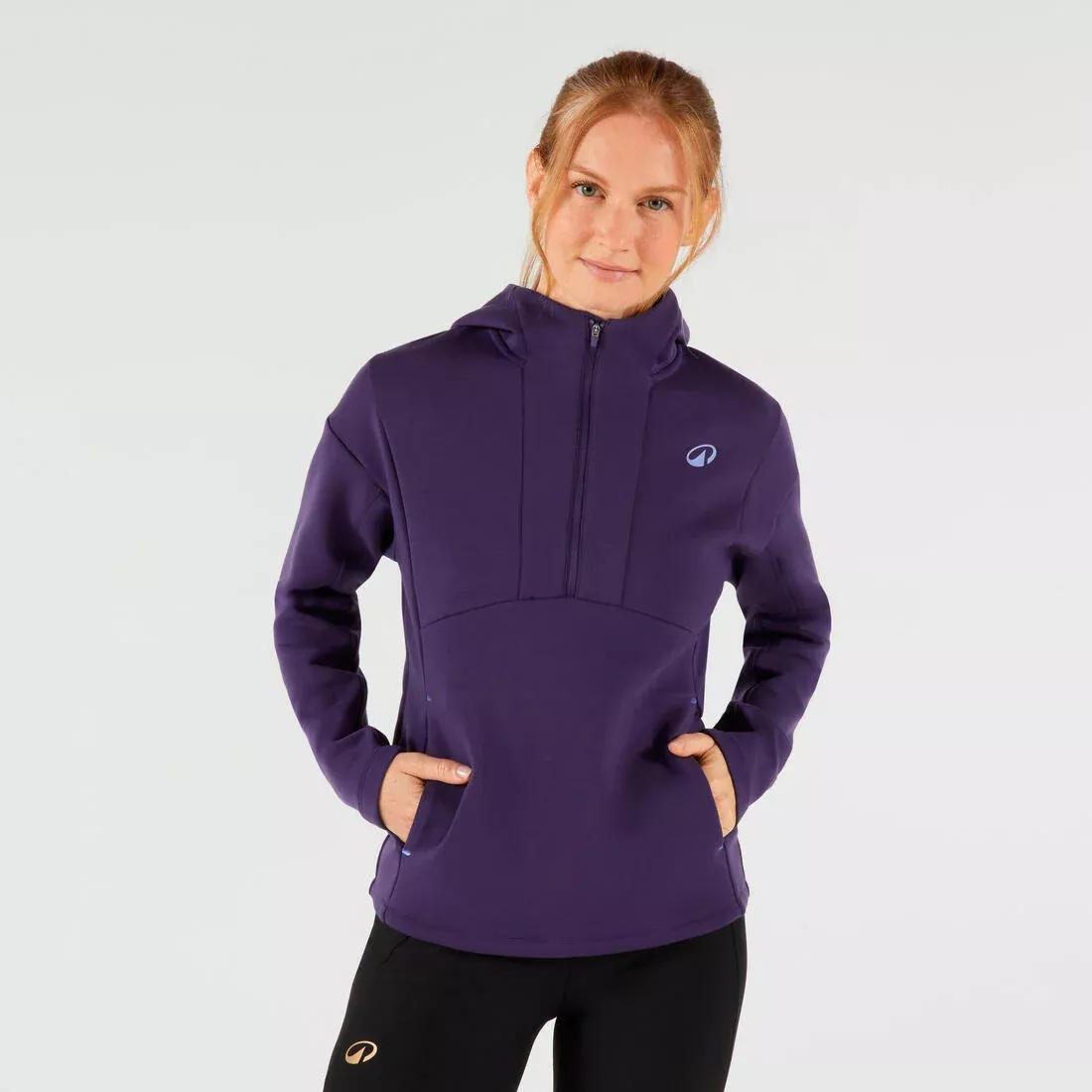 Women Zip-Up Tennis Hoodie, Green, No Color, medium