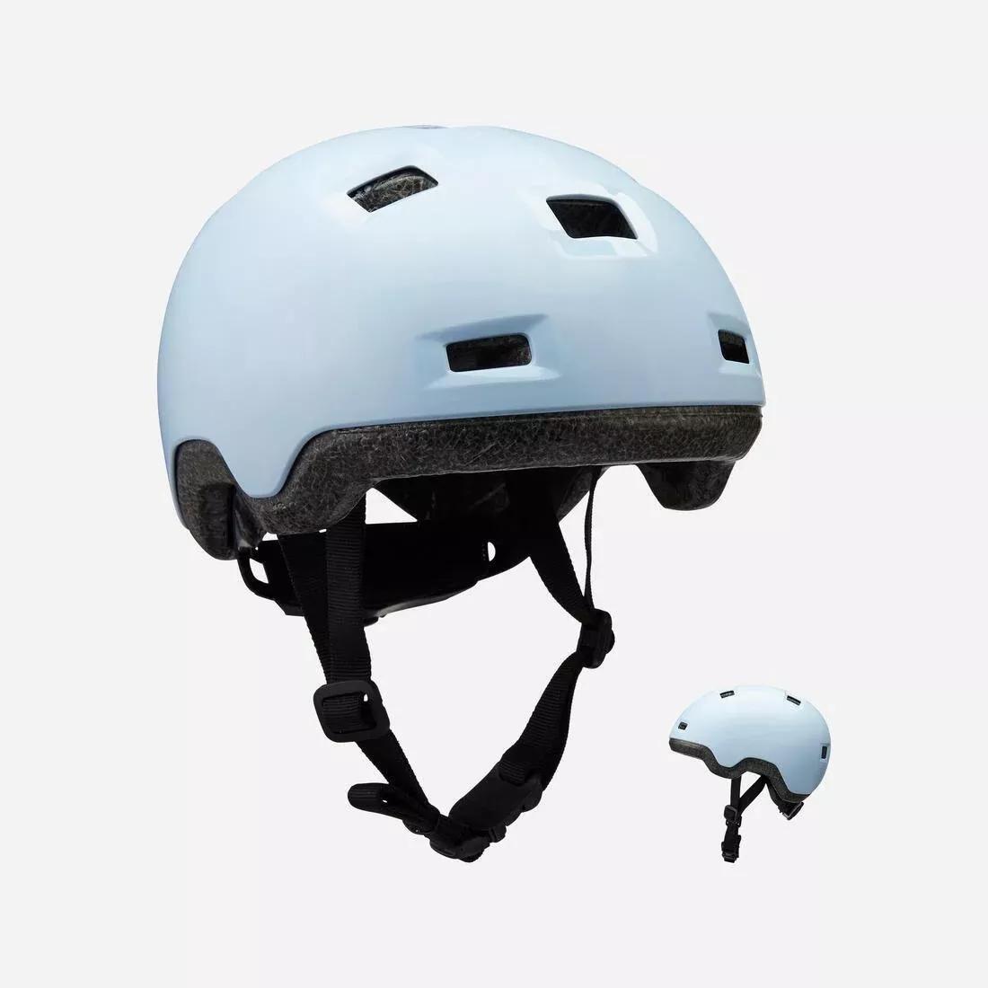Kids Unisex Inline Skating Skateboard Scooter Helmet - B100, White, , medium