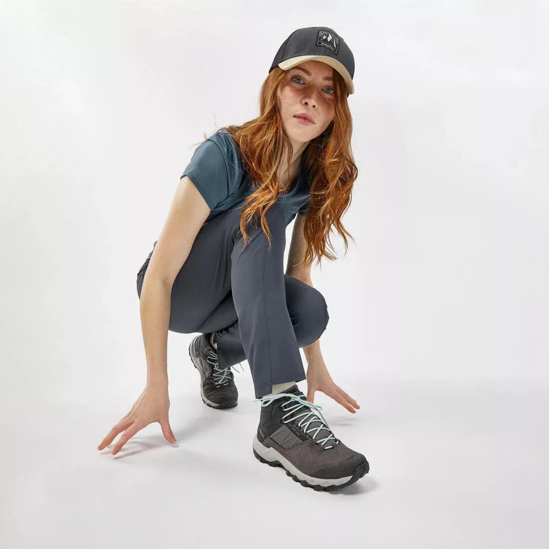 Women Waterproof Mountain Walking Shoes - MH500, Grey, No Color, large image number 7