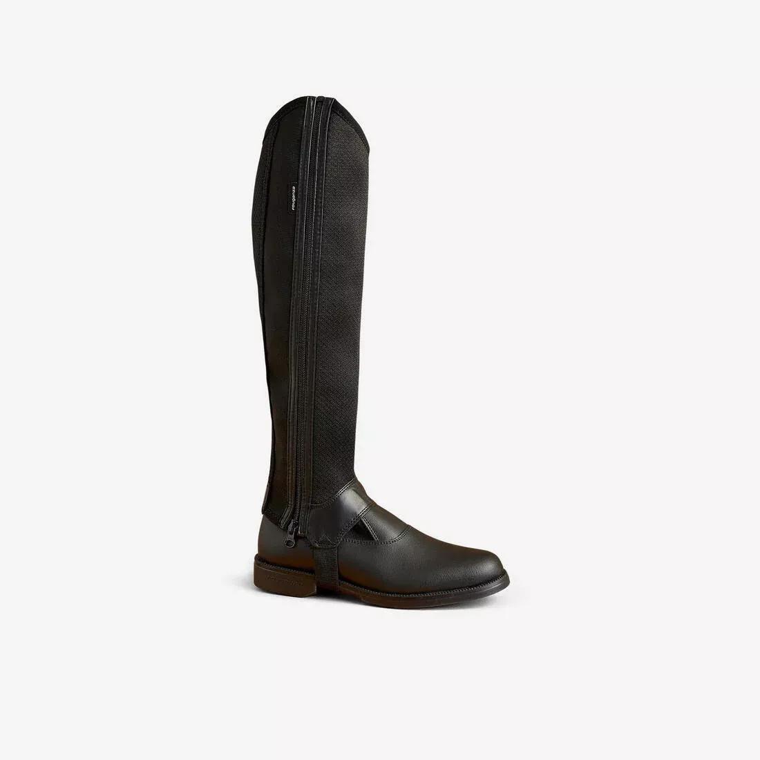 DEFAULT 100 Mesh Adult Horse Riding Half-Chaps, , large image number 1