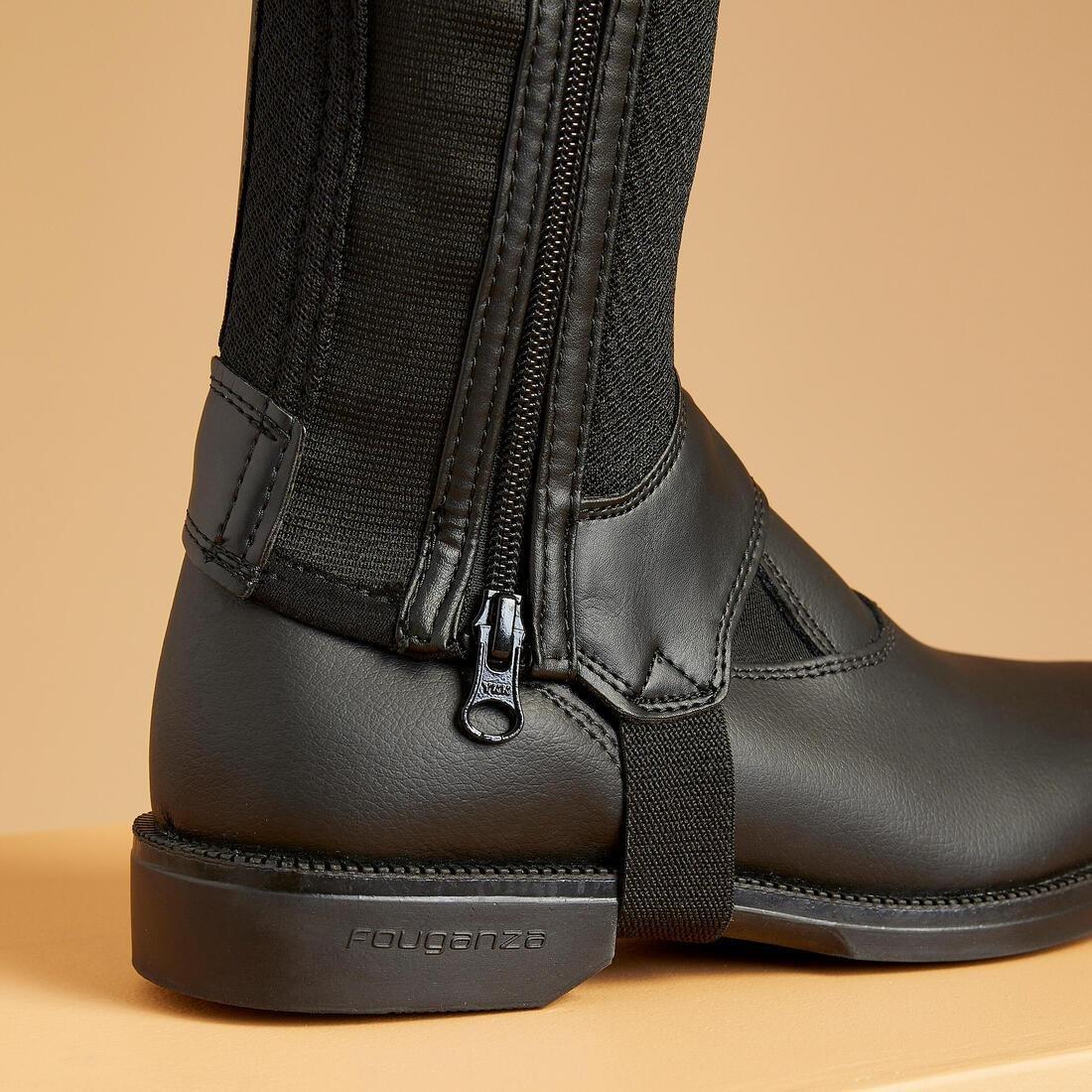 100 Mesh Adult Horse Riding Half-Chaps, No Color, large image number 4